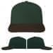 USA Made Hunter Green-Black Low Crown 5 Panel Cap