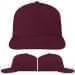 USA Made Burgundy Low Crown 5 Panel Cap