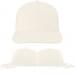 USA Made White Low Crown 5 Panel Cap