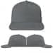 USA Made Light Gray Low Crown 5 Panel Cap