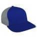Royal Blue Low Crown 5 Panel-Light Gray Back Half