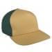 Khaki Low Crown 5 Panel-Hunter Green Back Half