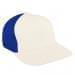 White Low Crown 5 Panel-Royal Blue Back Half