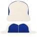 USA Made White-Royal Blue Low Crown 5 Panel Cap