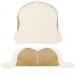 USA Made White-Khaki Low Crown 5 Panel Cap