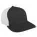 Dark Gray Low Crown 5 Panel-White Back Half