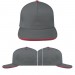 Light Gray-Red Domestic Snapback 5 Panel VIRTUAL Image