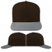 Black-Light Gray Domestic Snapback 5 Panel VIRTUAL Image