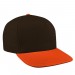 Black-Orange Domestic Velcro 5 Panel 3Q Image