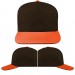 Black-Orange Domestic Velcro 5 Panel VIRTUAL Image