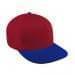 Red High Crown Trucker-Royal Blue Visor, Eyelets