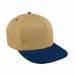 Khaki High Crown Trucker-Navy Visor, Eyelets