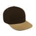 Black High Crown Trucker-Khaki Visor, Eyelets