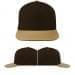 USA Made Black-Khaki High Crown Trucker Cap