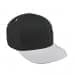 Dark Gray High Crown Trucker-White Visor, Eyelets