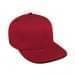 Red High Crown Trucker-Black Sandwich, Eyelets