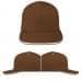 USA Made Brown-White High Crown Trucker Cap