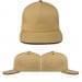 USA Made Khaki-Black High Crown Trucker Cap