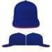 Royal Blue-Red Pro Knit Velcro Trucker, Virtual Image