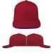 Red-Royal Blue Wool Self Strap Trucker, Virtual Image