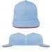 Light Blue-Red Pro Knit Slide Buckle Trucker, Virtual Image