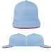 Light Blue-Red Organic Velcro Trucker, Virtual Image