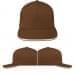 Brown-White Denim Velcro Trucker, Virtual Image