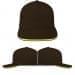 Black-Safety Green Twill Leather Trucker, Virtual Image