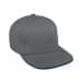 Light Gray-Navy Twill Slide Buckle Trucker