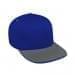 Royal Blue High Crown Trucker-Light Gray Visor, Eyelets