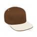 Brown High Crown Trucker-White Visor, Eyelets