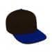 Black High Crown Trucker-Royal Blue Visor, Eyelets