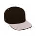 Black High Crown Trucker-Putty Visor, Eyelets