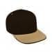 Black High Crown Trucker-Khaki Visor, Eyelets