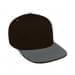 Black High Crown Trucker-Light Gray Visor, Eyelets