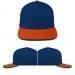 USA Made Navy-Orange High Crown Trucker Cap