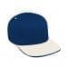 Navy High Crown Trucker-White Visor, Eyelets
