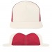 White-Red Denim Snapback 5 Panel VIRTUAL Image