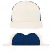 White-Navy Brushed Slide Buckle 5 Panel VIRTUAL Image