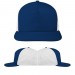 Navy-White Brushed Snapback 5 Panel VIRTUAL Image