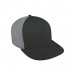 Dark Gray-Light Gray Brushed Velcro 5 Panel 3Q Image