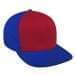 Red High Crown Trucker-Royal Blue Back Half, Visor