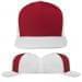 USA Made Red-White High Crown Trucker Cap