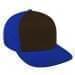 Black High Crown Trucker-Royal Blue Back Half, Visor