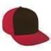 Black High Crown Trucker-Red Back Half, Visor