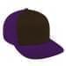 Black High Crown Trucker-Purple Back Half, Visor