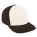 White High Crown Trucker-Black Back Half, Visor