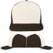USA Made White-Black High Crown Trucker Cap
