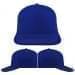 USA Made Royal Blue-Light Gray High Crown Trucker Cap