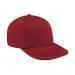 Red High Crown Trucker-Black Stitching, Eyelets